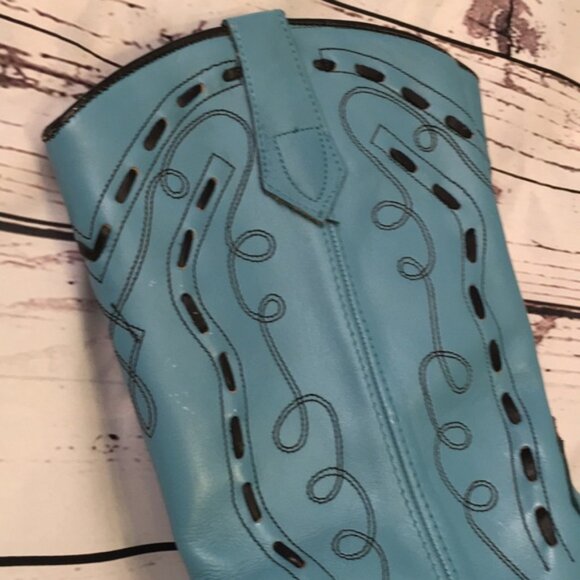 Seychelles Turquoise Boots 8.5--Super Cute! - Picture 10 of 10